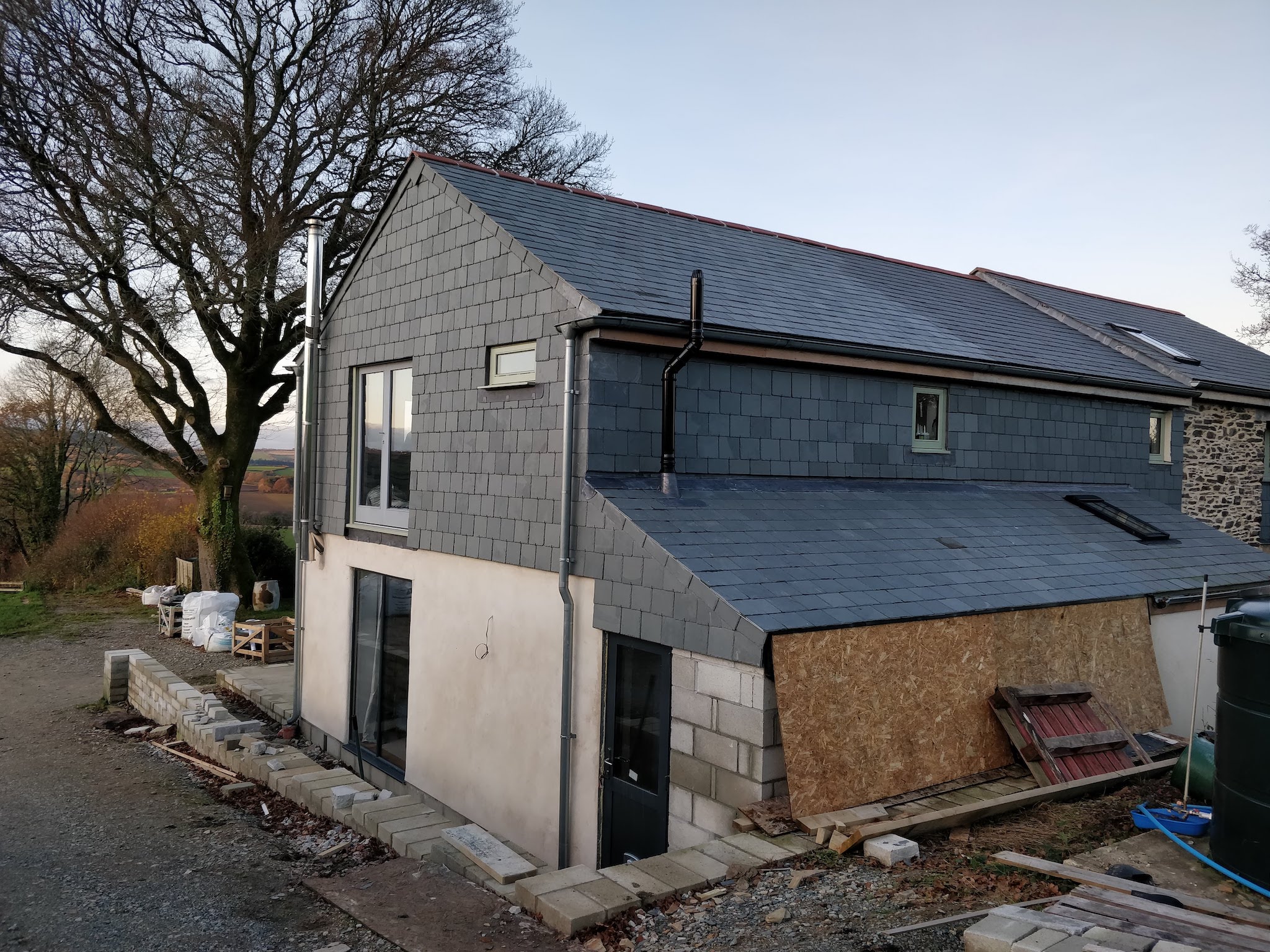 Townhouse Slate Roof Totnes UK Roofing Heritage Roofing SW UK
