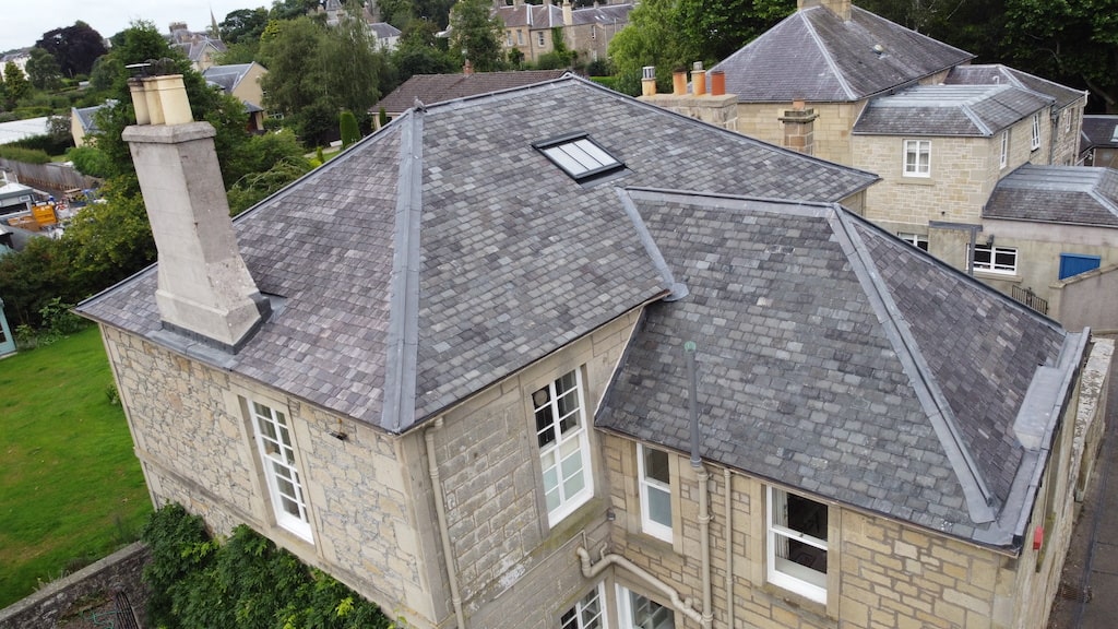 Georgian Roof Scottish sarking boards Welsh slate